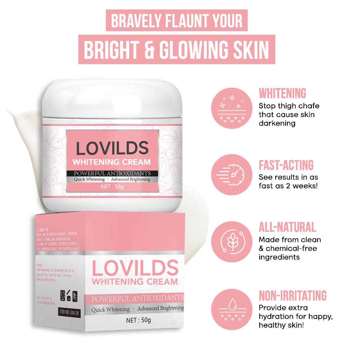 LOVILDS⢠Skin Whitening Cream š„ Last Day Sale Off 70%š„