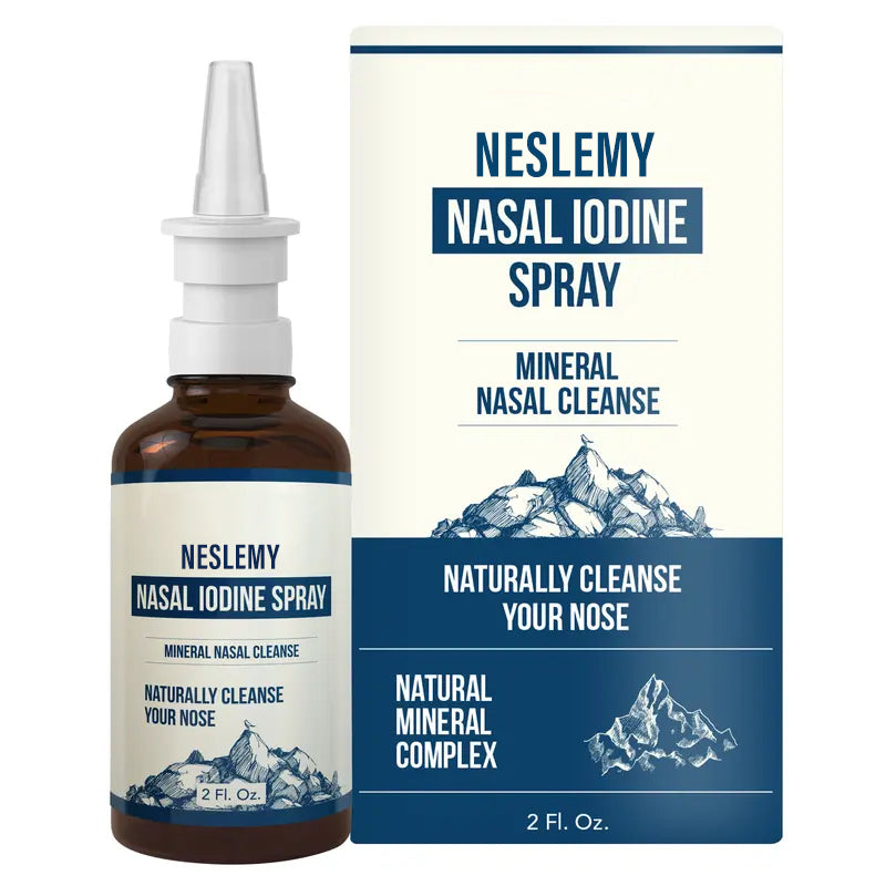 Nasal Cleanse– Neutralize Nose - Iodine + Fulvic Acid Blend -100% Natural Mineral Complex – (2 oz. Bottle+Nasal Sprayer)
