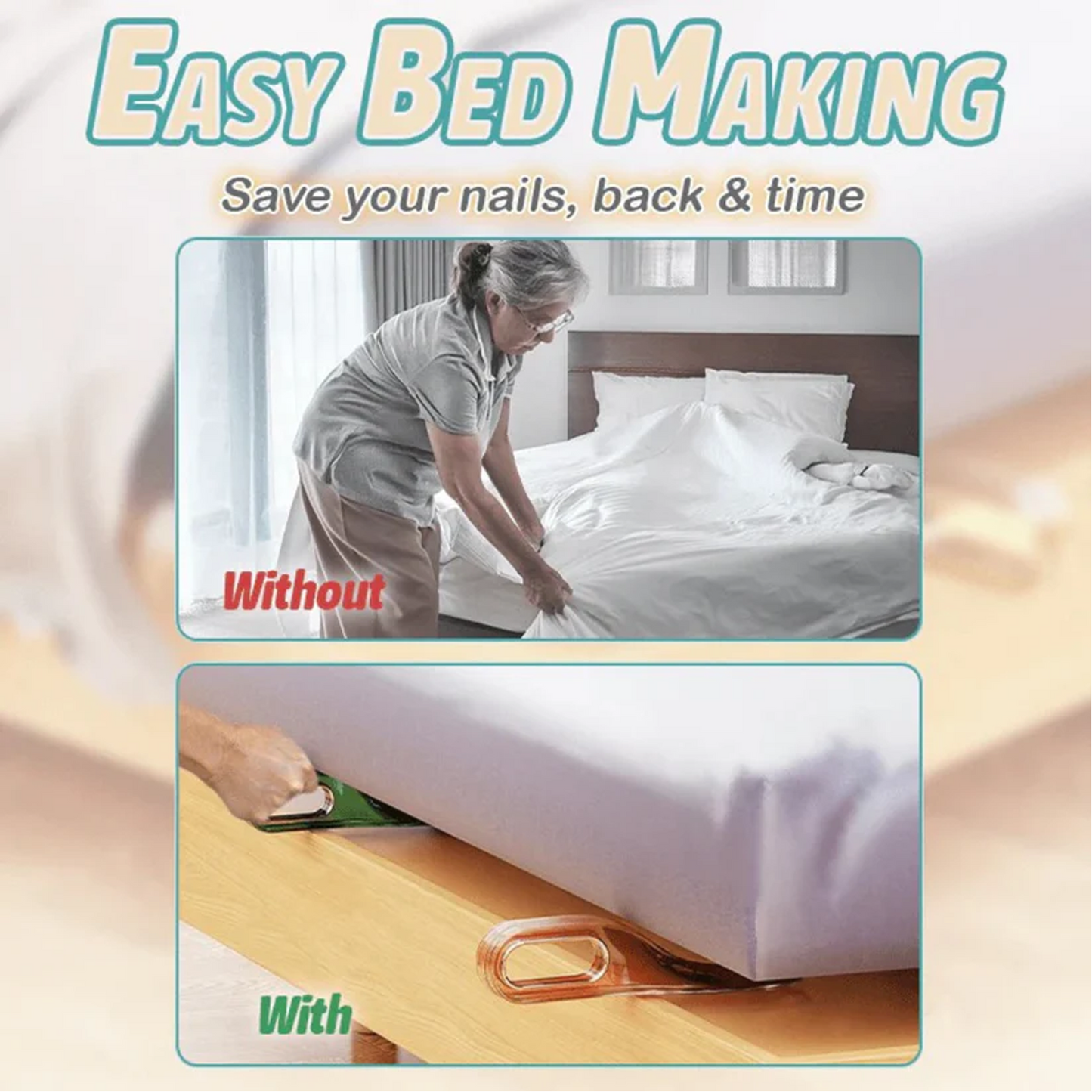 Mattress Lifter & Bed Sheet Tucker Tool