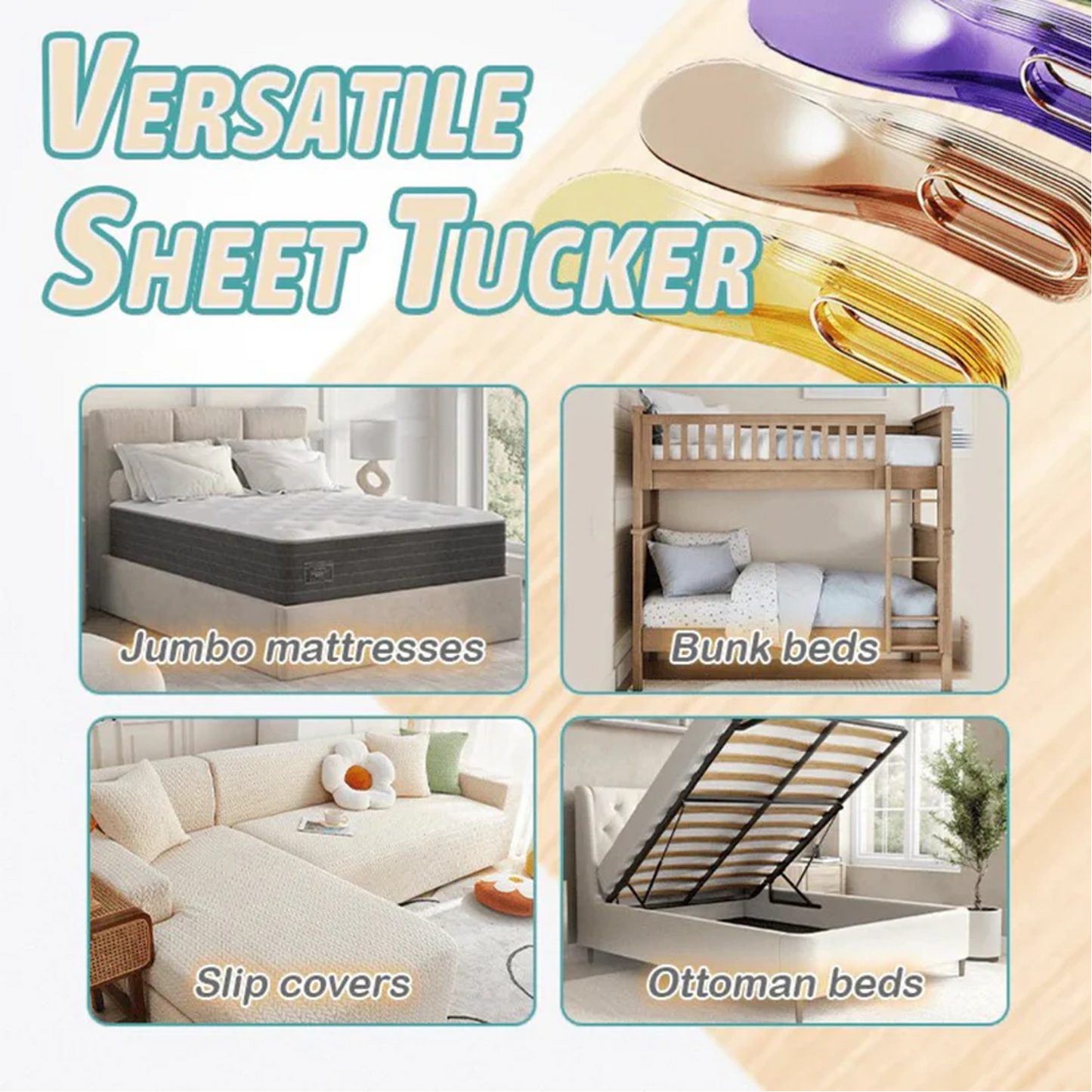 Mattress Lifter & Bed Sheet Tucker Tool